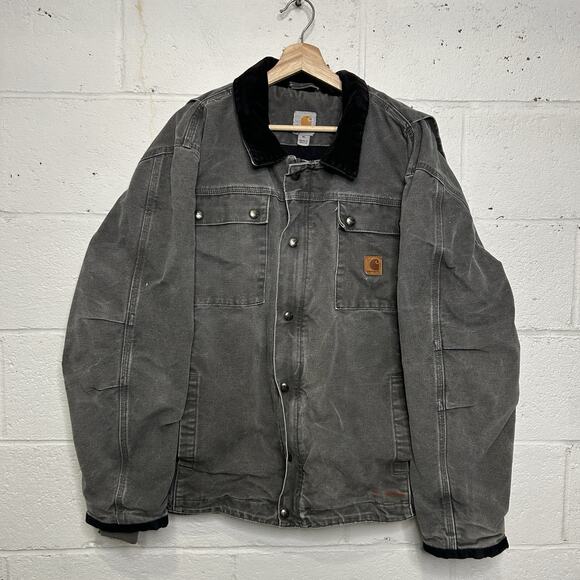 Carhartt Canvas Quilted Tractor Jacket “Gravel/Grey” 103194